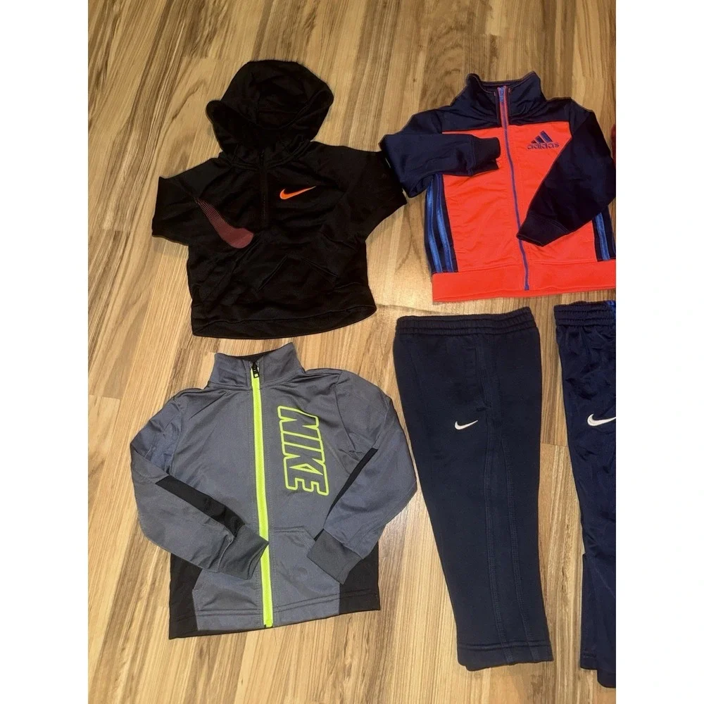 Nike Jordan Adidas‎ Boys 2T Lot Outfits Sweatpants Hoodie Zip Track Jacket